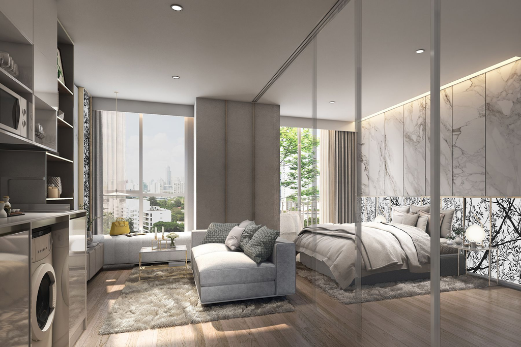 Chewathai Residence Thonglor: уют и комфорт в сердце Ваттаны, рядом с BTS Thong lo, 30 м², 5,14 млн THB