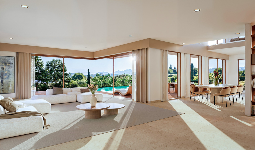 Modern 308 m² villa for sale in gated estate in Mougins on the Côte d’Azur