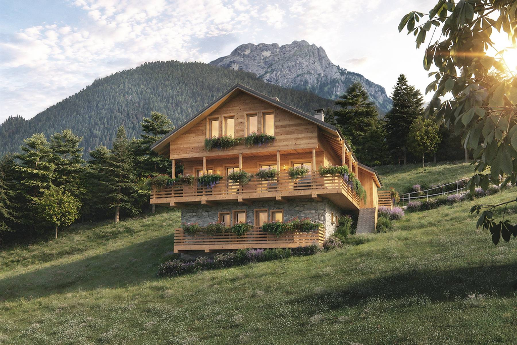 Contemporary chalet in the Dolomites of Selva di Cadore