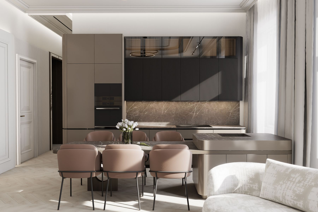 Elegant Classical Residence with Contemporary Interiors