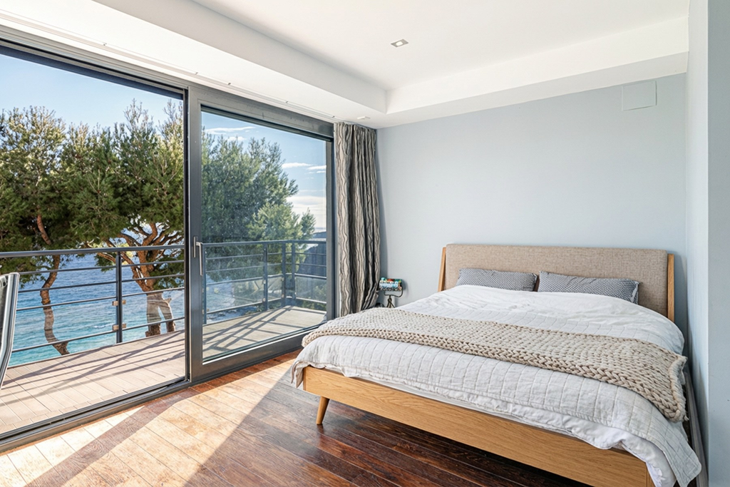 Contemporary villa with infinity pool and sea view in Èze seafront, French Rivi…