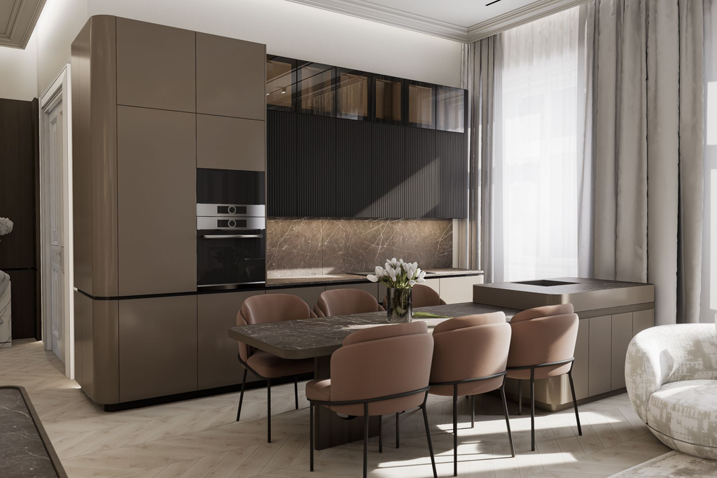 Elegant Classical Residence with Contemporary Interiors