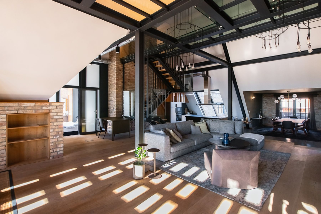 Иконический пентхаус Riverloft в Уйлипотвароше, Будапешт: современная роскошь на берегу Дуная