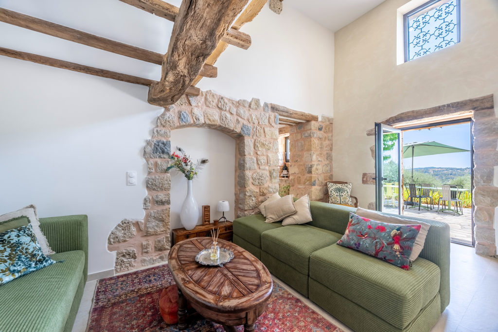 Spéracèdes, renovated 18th century stone farmhouse for sale with olive grove, d…